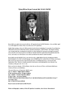 A preview of a PDF biography for Bell, Bryan Esmond